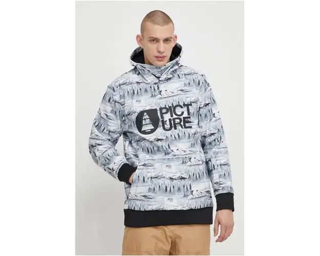 Picture geaca Parker Print culoarea alb