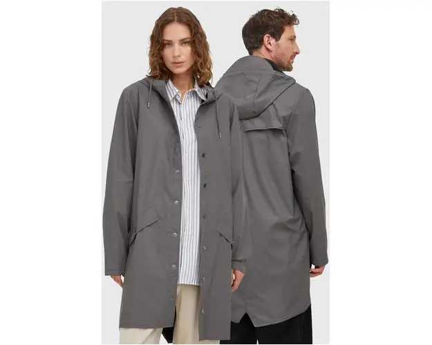 Rains geaca de ploaie 12020 Jackets culoarea gri, de tranzitie