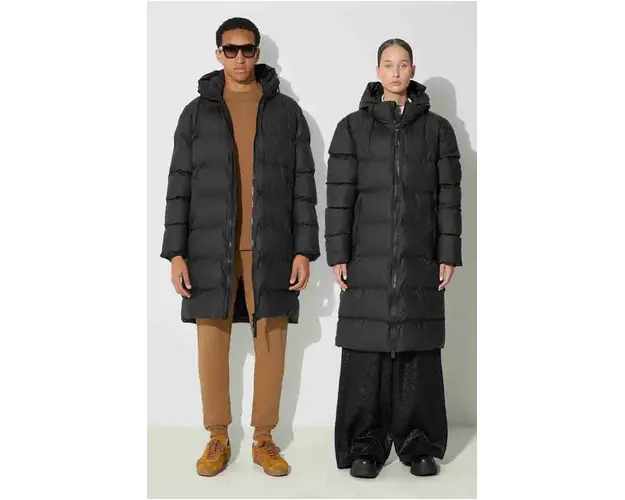 Rains geaca 15130 Jackets culoarea negru, de iarna