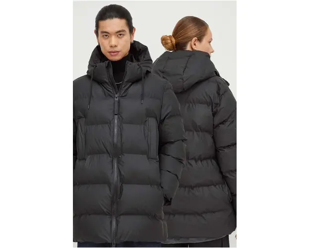 Rains geaca 15190 Jackets culoarea negru, de iarna