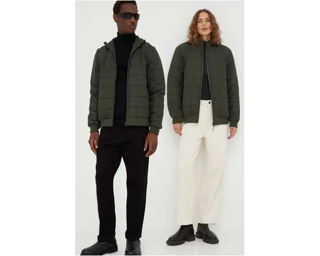 Rains geaca 18180 Jackets culoarea verde, de tranzitie