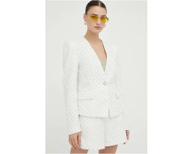 Bruuns Bazaar sacou culoarea alb, un singur rand de nasturi, modelator