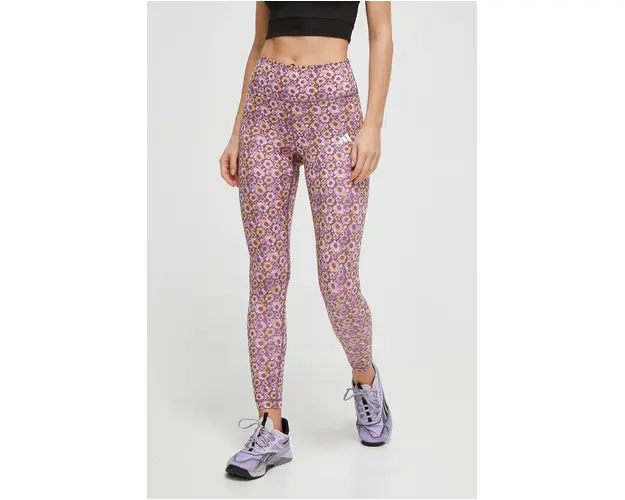 adidas Performance leggins de antrenament Train Essentials culoarea roz, modelator