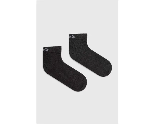 BOSS sosete 2-pack femei, culoarea gri