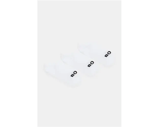 BOSS sosete 3-pack femei, culoarea alb 50502073