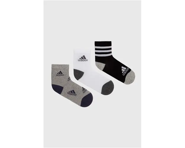 adidas Performance sosete copii 3-pack culoarea gri
