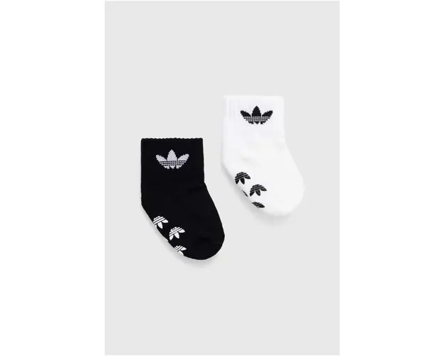 adidas Originals sosete copii 2-pack culoarea negru