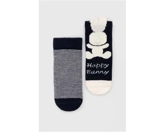 United Colors of Benetton sosete bebe 2-pack culoarea albastru marin