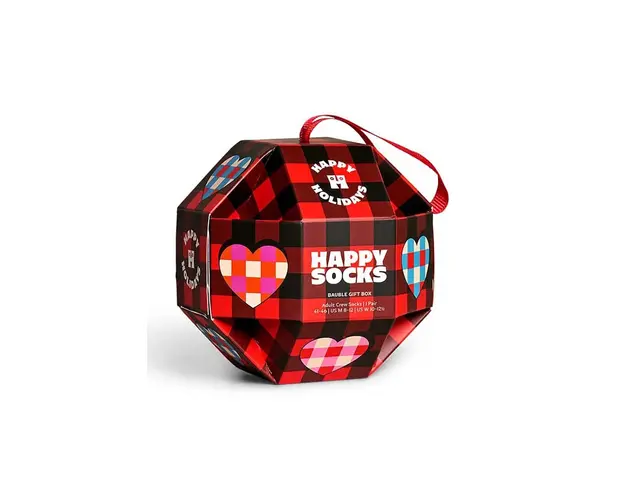 Happy Socks sosete Bauble Sock Gift Box culoarea rosu