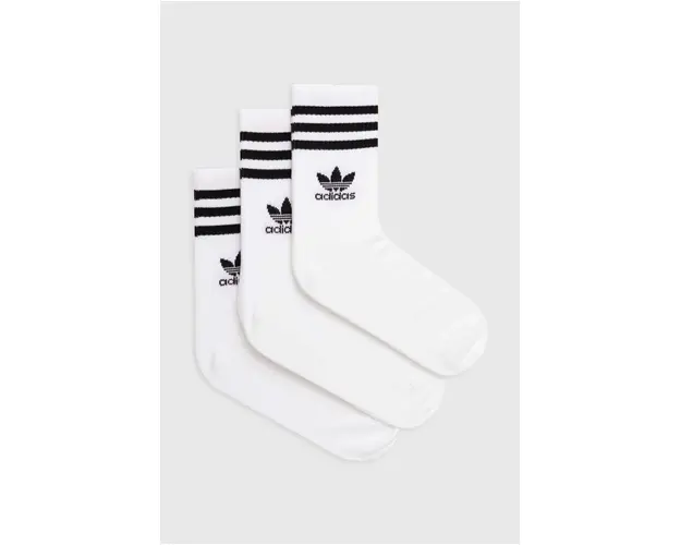 adidas Originals sosete 3-pack culoarea alb