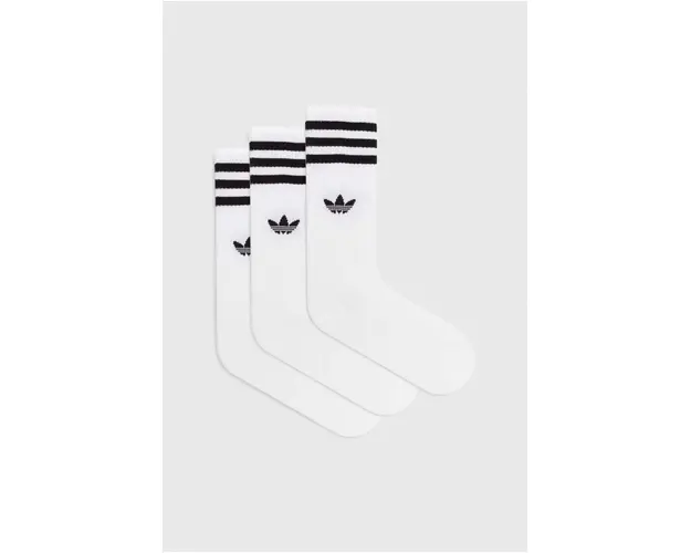adidas Originals sosete 3-pack culoarea alb