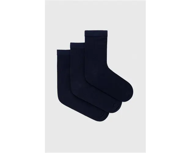 United Colors of Benetton sosete 3-pack culoarea albastru marin