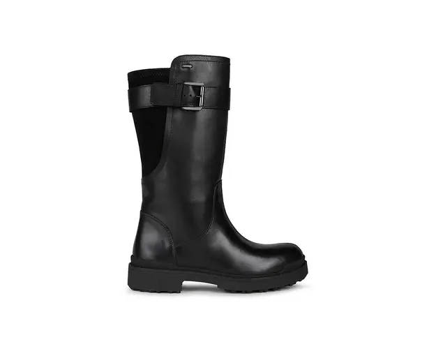 Geox cizme D NEVEGAL ABX D femei, culoarea negru, cu toc plat, D26UPD 04322 C9999