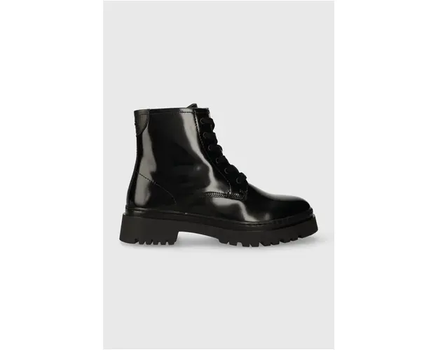 Gant bocanci de piele Aligrey femei, culoarea negru, cu platforma, 27541323.G00