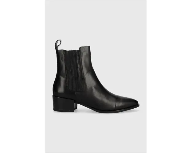 Vagabond Shoemakers cizme de piele MARJA femei, culoarea negru, cu toc drept, 5613.001.20