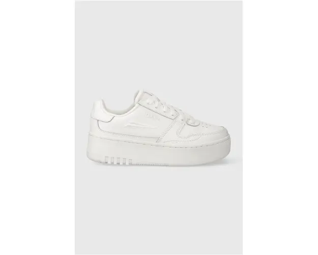 Fila sneakers din piele FXVENTUNO PLATFORM culoarea alb