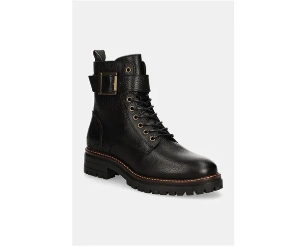 Barbour botine Heidi femei, culoarea negru, cu toc plat, LFO0637BK52