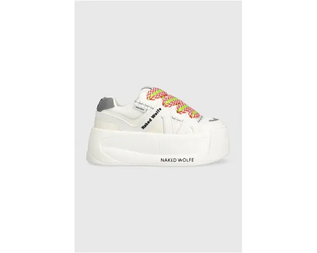 Naked Wolfe sneakers Slider culoarea alb