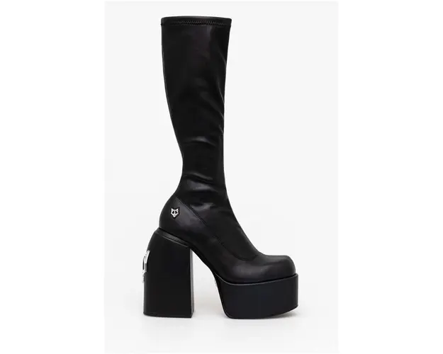 Naked Wolfe cizme Spice femei, culoarea negru, cu toc drept