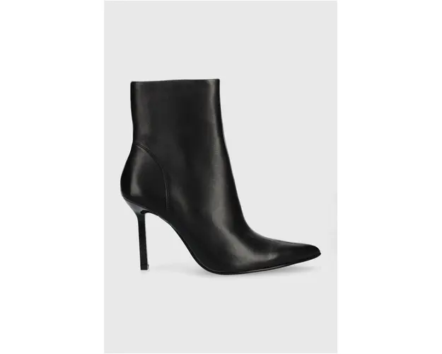 Steve Madden cizme de piele Iyanna femei, culoarea negru, cu toc cui, SM11002278