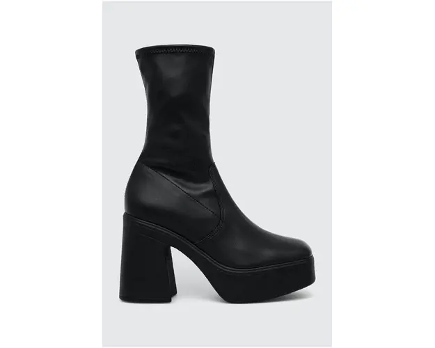 Steve Madden botine Low Phoenix femei, culoarea negru, cu toc drept, SM11002629