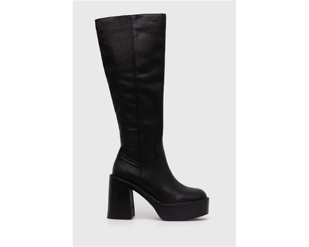 Aldo ghete de piele Rykiel femei, culoarea negru, cu toc drept, 13621050Rykiel