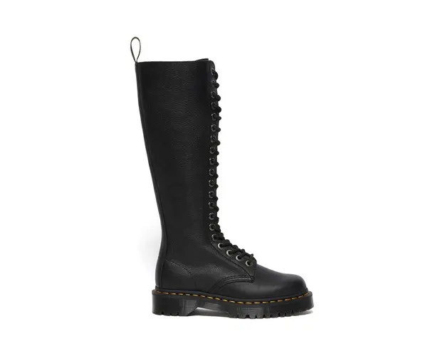 Dr. Martens ghete de piele 1B60 Bex femei, culoarea negru, cu toc plat, DM27016001