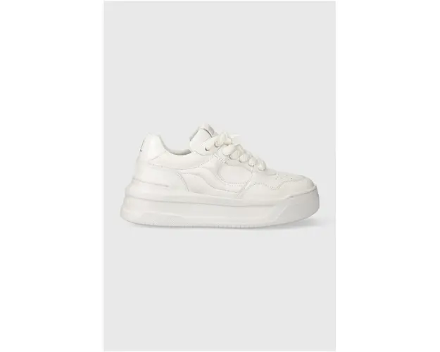 Karl Lagerfeld sneakers din piele KREW MAX KC culoarea alb, KL63320