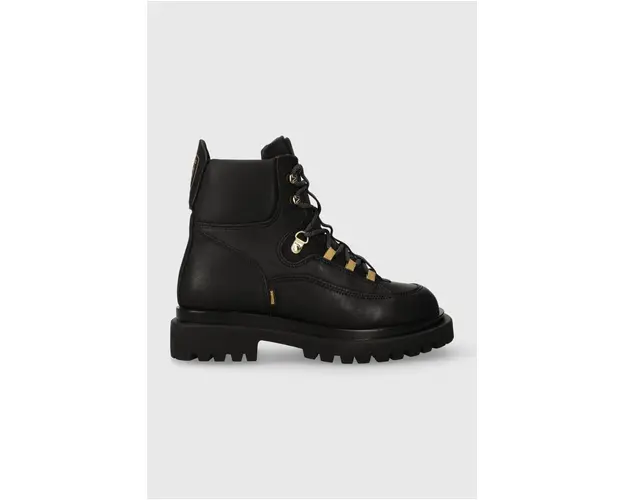 Blauer botine Kerens femei, culoarea negru, cu toc plat, F3KERENS02.LEN