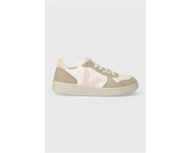 Veja sneakers din piele V-10 culoarea: alb VX0503299