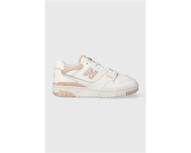 New Balance sneakers din piele 550 culoarea alb, BBW550BP