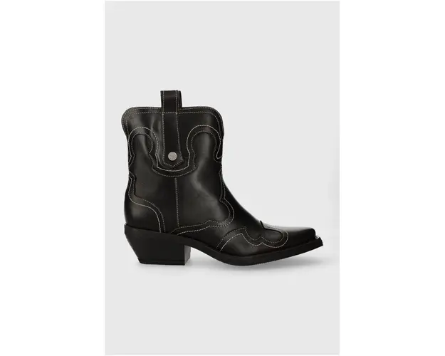 Steve Madden cizme de piele Waynoa femei, culoarea negru, cu toc drept, SM11003072