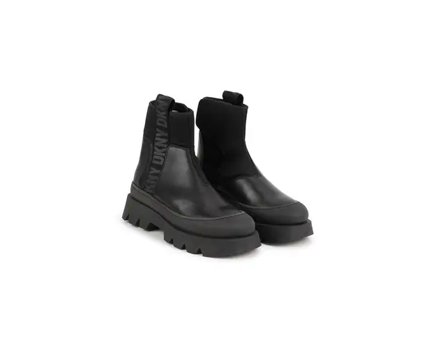 Dkny ghete din piele pentru copii culoarea negru