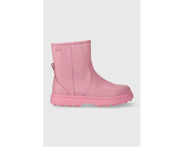 Camper ghete din piele pentru copii K900304 Norte Kids culoarea roz
