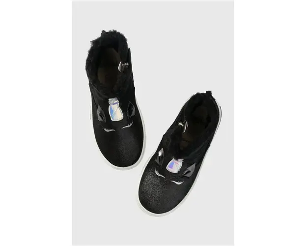 Primigi incaltaminte din piele pentru copii culoarea negru