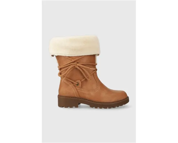 Geox cizme de iarna pentru copii culoarea bej