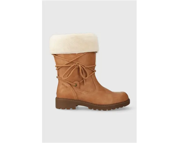 Geox cizme de iarna pentru copii culoarea bej