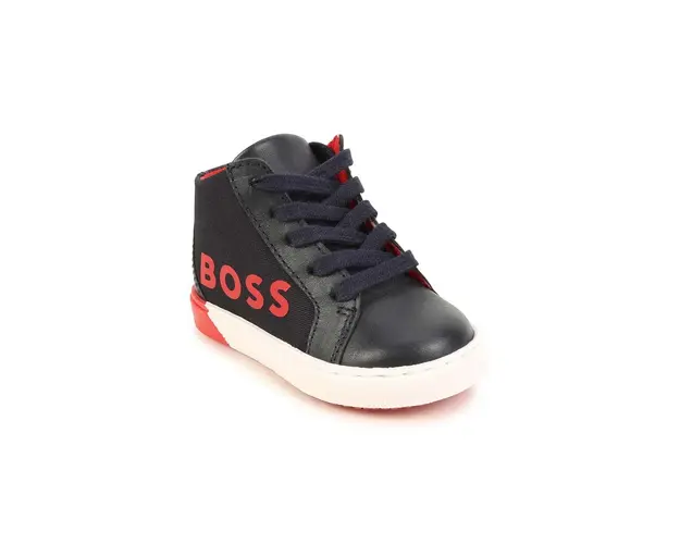 BOSS sneakers pentru copii culoarea albastru marin
