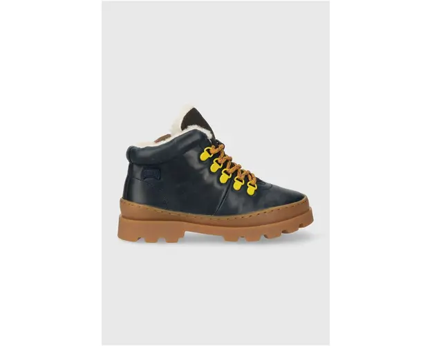 Camper ghete de iarna pentru copii din piele K900313 Brutus Kids culoarea albastru marin