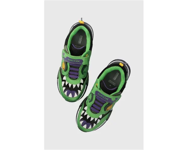 Geox sneakers pentru copii culoarea verde