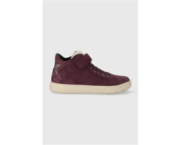 Geox sneakers de piele intoarsa pentru copii J36HYC 022BH J THELEVEN WPF culoarea violet