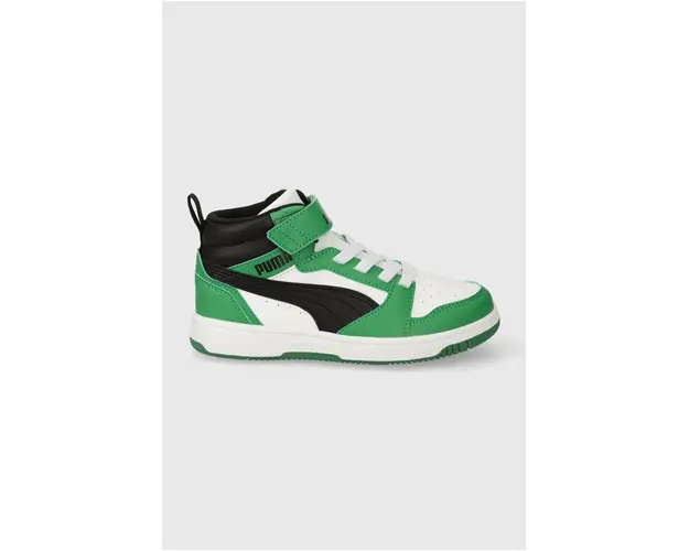 Puma sneakers pentru copii Rebound V6 Mid AC+ PS culoarea verde