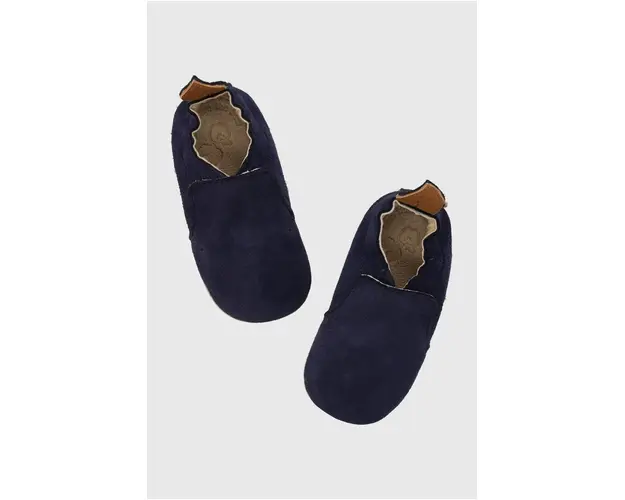Shoo Pom pantofi din piele intoarsa pentru bebe culoarea albastru marin