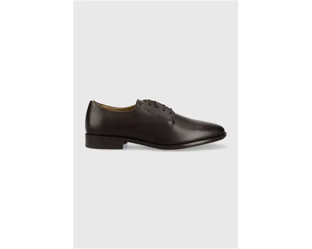 BOSS pantofi de piele Colby barbati, culoarea maro, 50498467