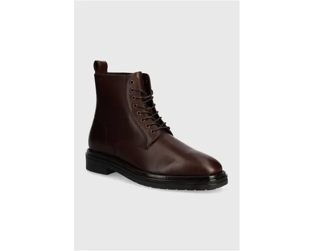 Gant ghete de piele Boggar barbati, culoarea maro, 27641330.G46