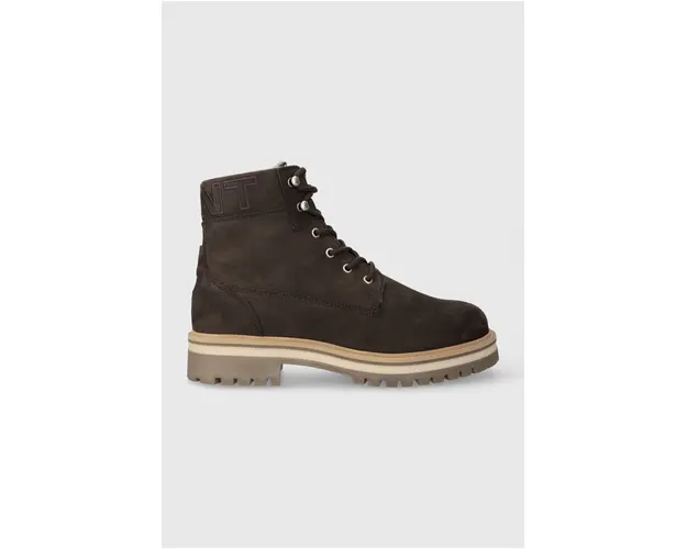 Gant cizme din piele intoarsa Palrock barbati, culoarea maro, 27641364.G46