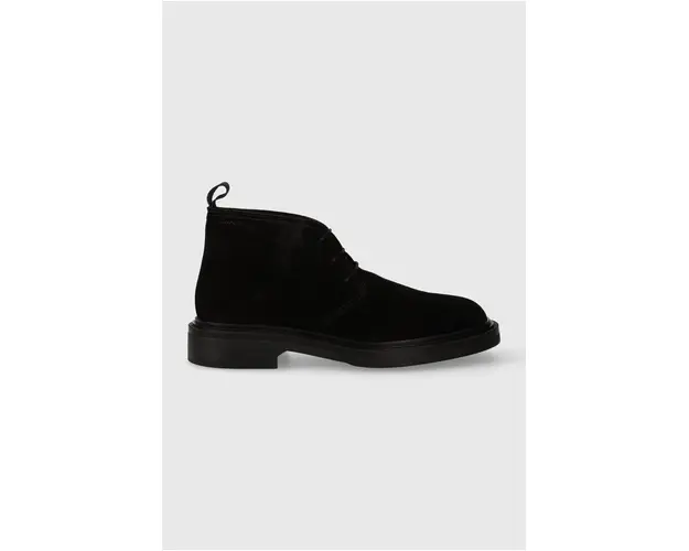Gant pantofi de piele intoarsa Fairwyn barbati, culoarea negru, 27643407.G00