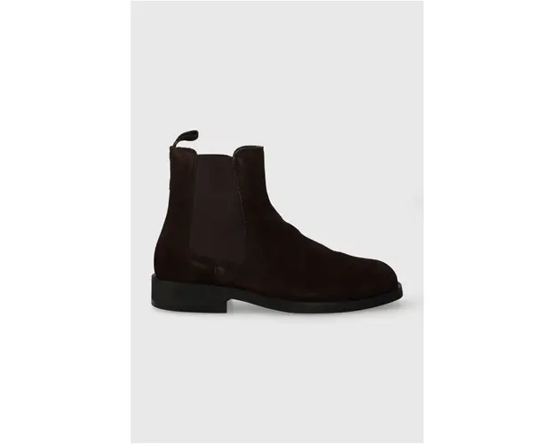 Gant botine din piele intoarsa Rizmood barbati, culoarea maro, 27653438.G46