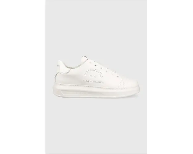 Karl Lagerfeld sneakers din piele KAPRI MENS culoarea alb, KL52539