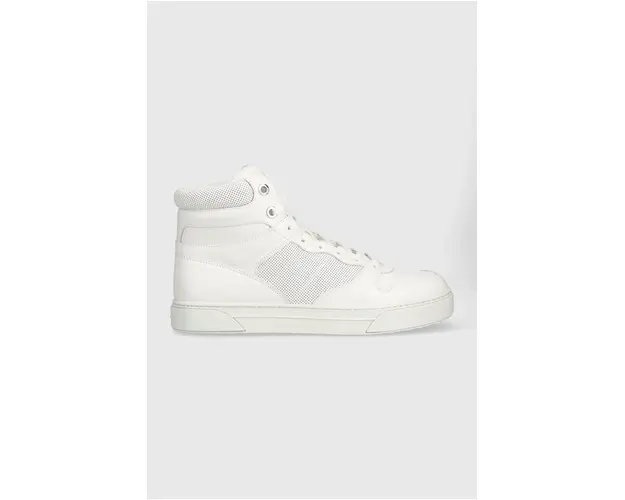 Michael Kors sneakers din piele Barett culoarea alb, 42F3BRFE5L
